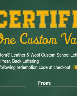 Gift Certificate Classic Letter Jacket