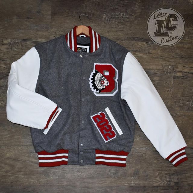 White Leather & Violet Purple Gold Wool Varsity Letter Jacket -  LetterCustom® Custom Varsity Apparel